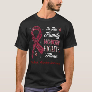 T-shirt Personne ne combat seul la conscience hémiplégique