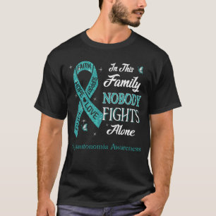 T-shirt Personne ne combat seul la sensibilisation à la dy