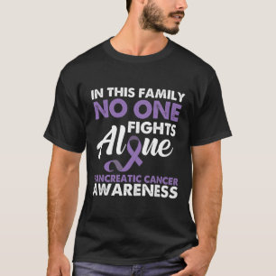 T-shirt Personne ne combat seul - Sensibilisation au cance