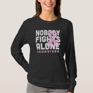 T-shirt Personne ne combat seul Survivant Chemise Cancer d