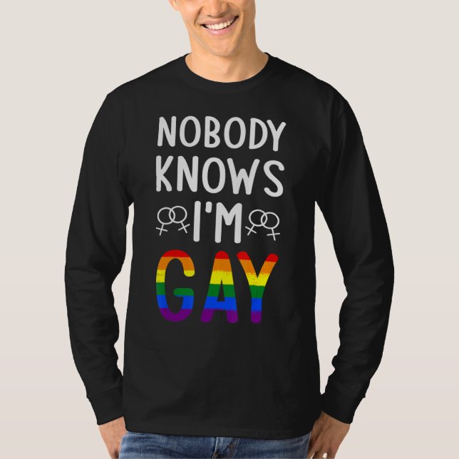 T-shirt Personne Ne Connaît Moi Gay Lgbtq (Devant)
