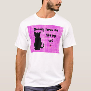 T-shirt Personne Ne M'Aime Comme Mon Chat