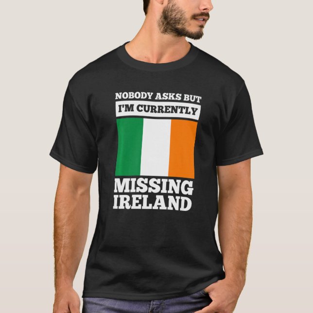 T-shirt personne ne me demande mais je manque actuellement (Devant)