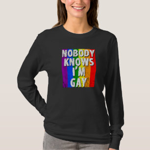 T-shirt Personne Ne Sait Que Je Suis Gay Gay pride Lgbt