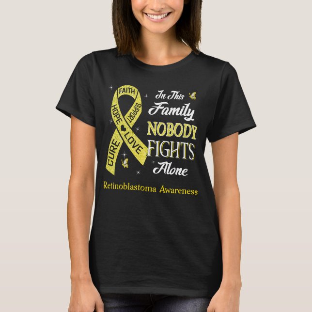 T-shirt Personne ne se bat seul pour prendre conscience de (Devant)
