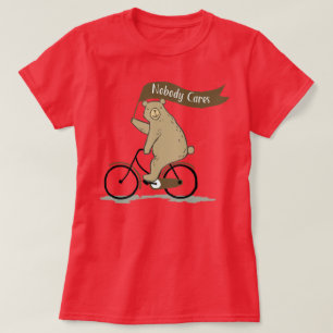 T-shirt Personne ne s'inquiète l'ours, humour drôle et