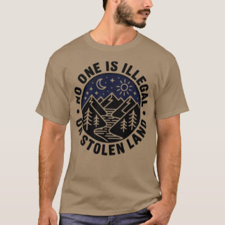 T-shirt Personne n'est illégal sur les terres volées Tribu