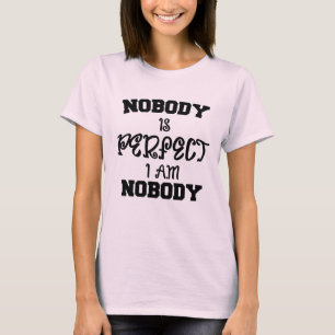 T-shirt Personne n'est parfait Je ne suis personne