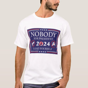 T-shirt Personne pour le président, chemise anarchique