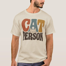Personne Rétro Chat Typographie Amateur de Chat