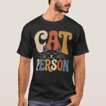 Personne Rétro Chat Typographie Amateur de Chat