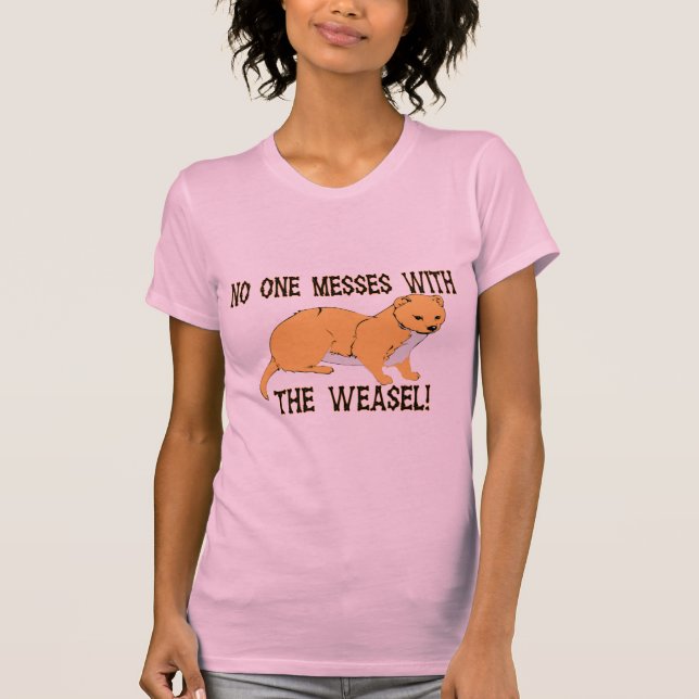 T-shirt Personne salit avec la belette (Devant)