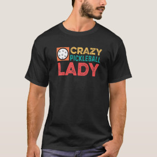 T-shirt Personne sportive de la dame de Pickleball fou