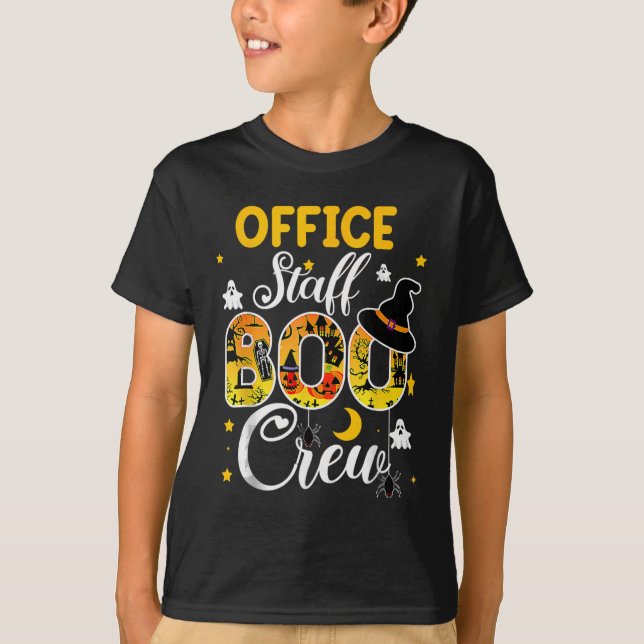 T-shirt Personnel de bureau Bow Crew Funny Halloween Cos c (Devant)