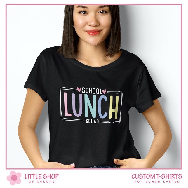 T-shirt Personnel de la cafétéria de l'équipe de déjeuner  (Créateur téléchargé)