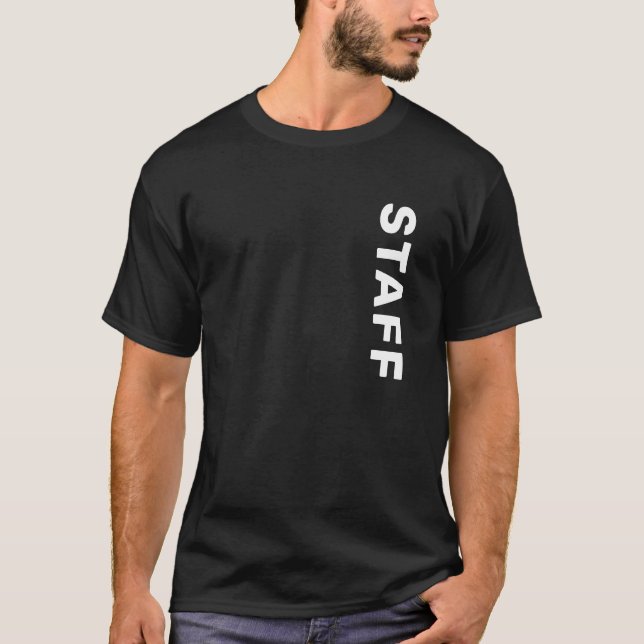 T-shirt Personnel de l'équipe de conception à deux côtés (Devant)