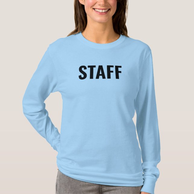 T-shirt Personnel Personnalisé Membre d'équipage Femme Lon (Devant)