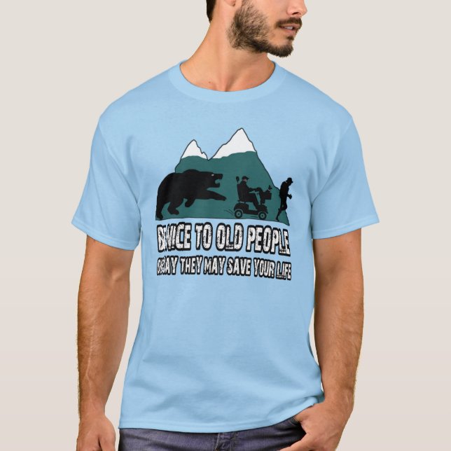 T-shirt Personnes âgées drôles (Devant)