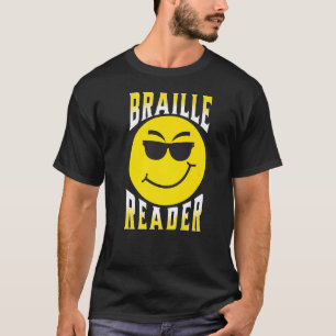 T-shirt Personnes aveugles Humour Lecteur en braille Lecte