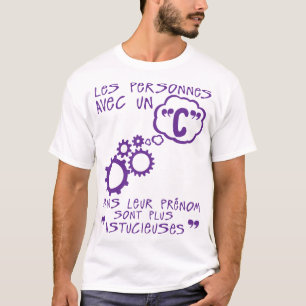 T-shirt personnes c prenom astucieuse citation engrenage p