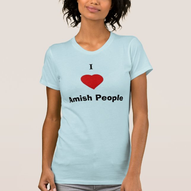 T-shirt Personnes d'Amish du coeur I (Devant)