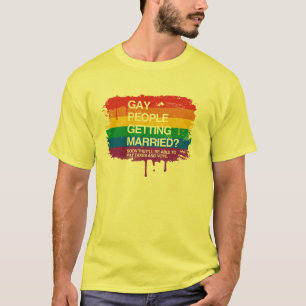 T-SHIRT PERSONNES GAIES SE MARIANT