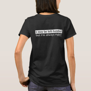 T-shirt Personnes gauchères (arrières)