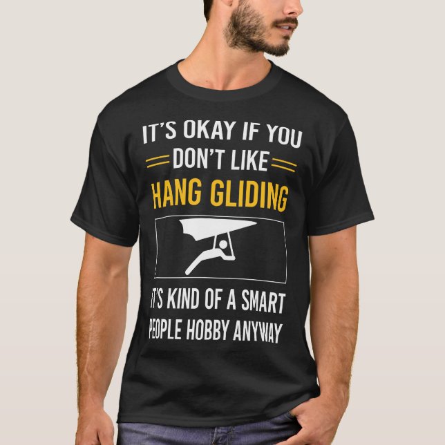 T-shirt Personnes intelligentes vol en deltaplane planeur (Devant)