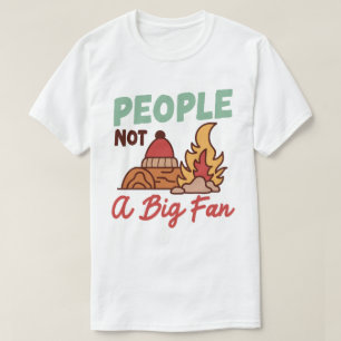 T-shirt Personnes Pas Un Gros Ventilateur Drôle Introvert 