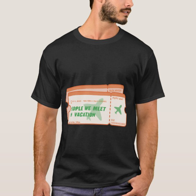 T-shirt Personnes Que Nous Rencontrons En Vacances Par Emi (Devant)
