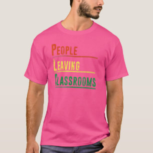 T-shirt Personnes quittant les salles de classe Plc 1
