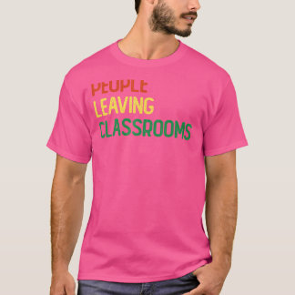 T-shirt Personnes Quittant Les Salles De Classe Plc 3