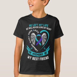 T-shirt Perte en mémoire de mon meilleur ami Sensibilisati