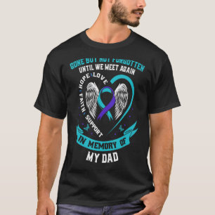 T-shirt Perte en mémoire de mon papa amoureux Sensibilisat