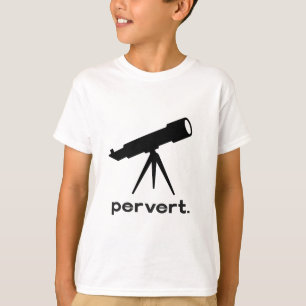 T-shirt Perverser avec télescope parodie drôle humour