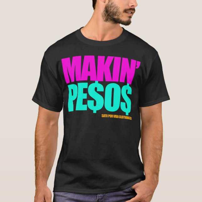 T-shirt Pesos de SATX POR VIDA Makin (Devant)