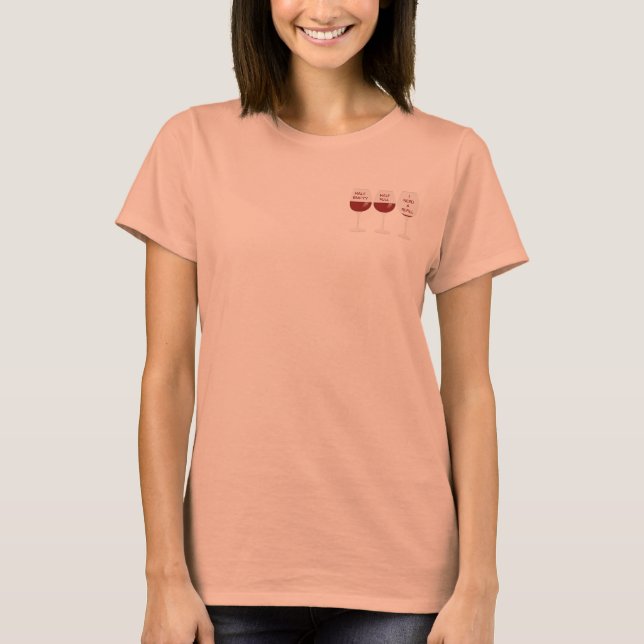 T-shirt Pessimiste, optimiste, polo réaliste (Devant)