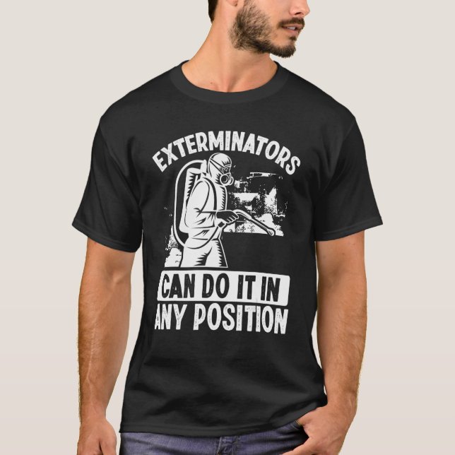 T-shirt Pest Control Technicien Bed Bureaux Lutte antipara (Devant)