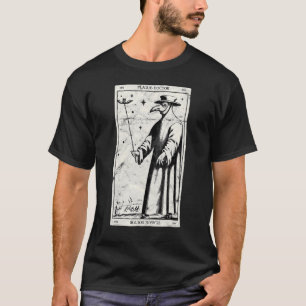 T-shirt Peste Doctor Occult Black Death Tarot Card Antich