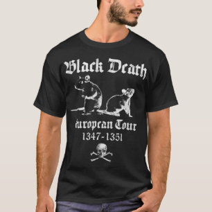 T-shirt Peste noire de la mort occulte horreur gothique Sa