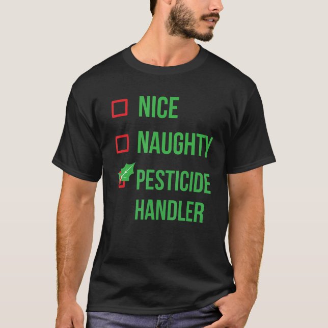 T-shirt Pesticide Handler Funny Pajama Noël (Devant)