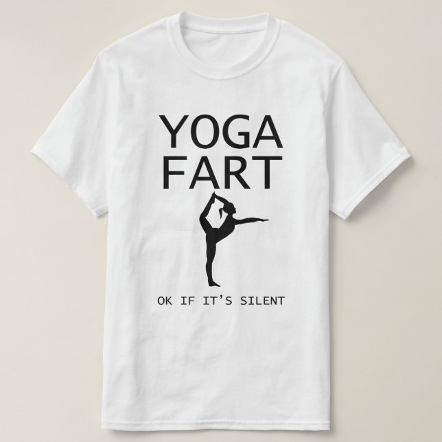 T-shirt Pet de yoga (Design devant)