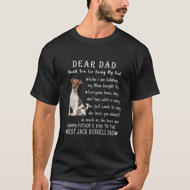 T-shirt Pet Dog Jack Russell Love Fête des pères Jack (Devant)