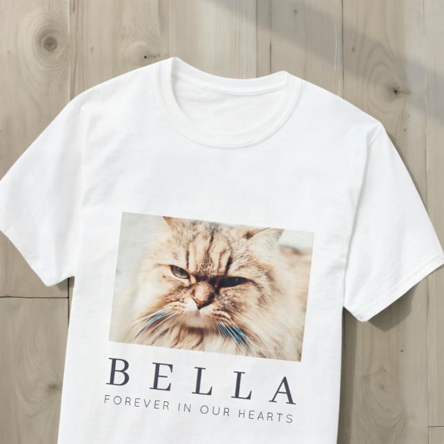 T-shirt Pet Memorial Simple Modern Chic Family Photo (Créateur téléchargé)