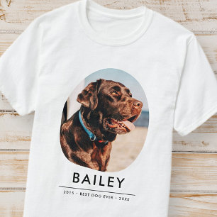 T-shirt Pet Memorial souvenir moderne photo personnalisée
