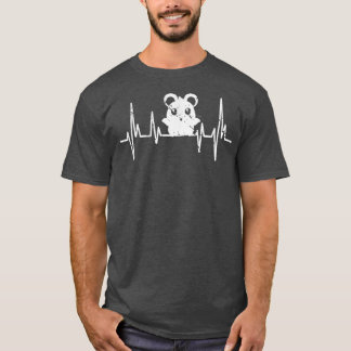 T-shirt Pet Rodent Hamster Lover Heartbeat Hamster
