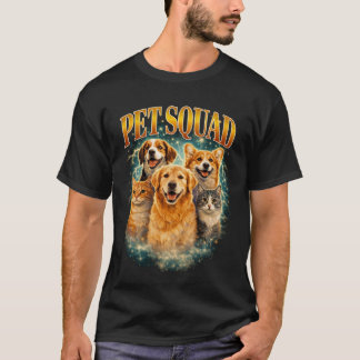 T-shirt Pet Squad Custom– Personalized Dog & Cat Group Por