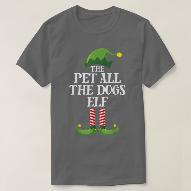 T-shirt Pet Tous Les Chiens Elf Matching Family Group Chri (Design devant)