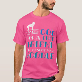 T-shirt Pet True Friend Amoureux des chiens Poodle