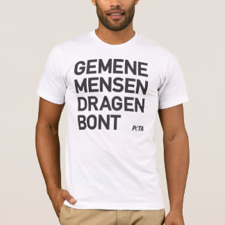 T-shirt PETA Municipalité Porte de la fourrure